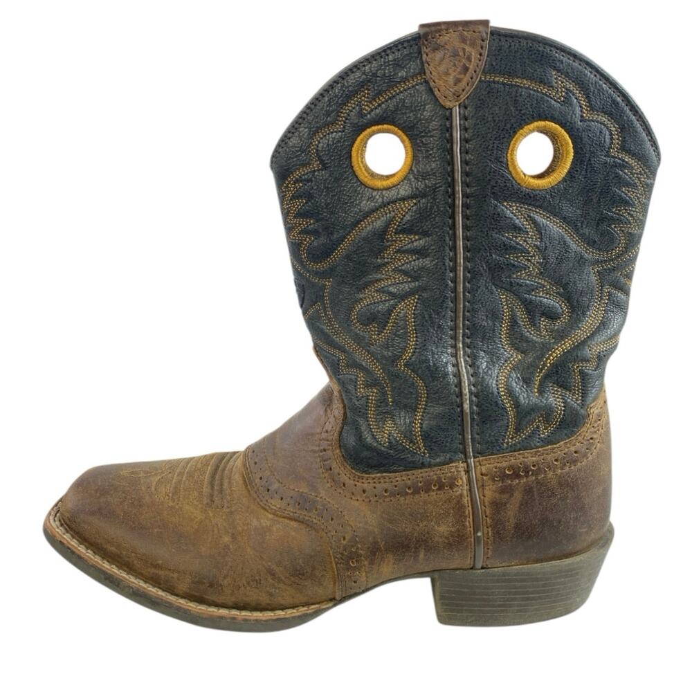 Ariat Heritage Roughstock Women's Brown Black Leather Western Cowboy Boots Sz 6